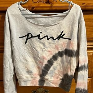 Pink Off the shoulder sweatshirt